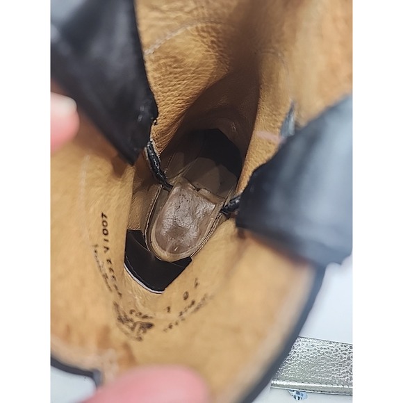 Justin Womem's Sz 7 Black Leather Roper Mexico Western Cowboy Boots - Picture 9 of 12